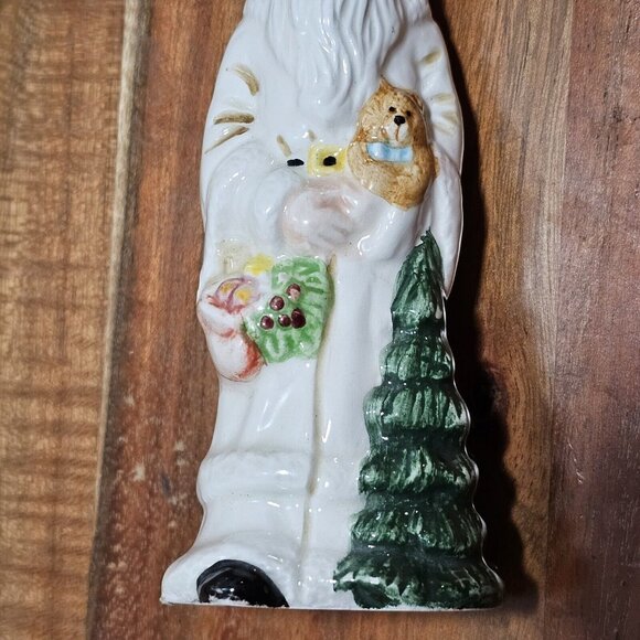 Enesco Santa Christmas Tree Ornament 4.25" Porcelain 1995 Vintage Holiday Decor - Picture 2 of 7